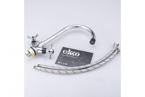 Смеситель для кухни Ekko E49118-8 цвет Хром Черный