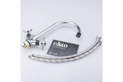 Смеситель для кухни Ekko E49118-8 цвет Хром Черный
