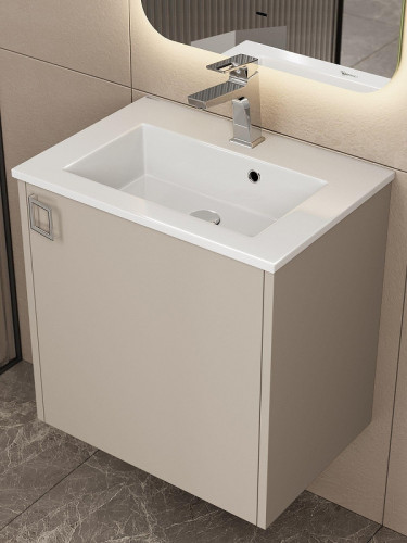 Тумба под раковину Uperwood Aurora 50 TAurora50cm подвесная цвет Бежевый матовый