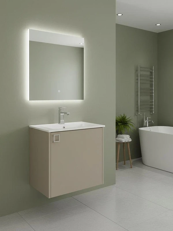 Тумба под раковину Uperwood Aurora 50 TAurora50cm подвесная цвет Бежевый матовый