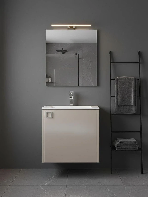 Тумба под раковину Uperwood Aurora 50 TAurora50cm подвесная цвет Бежевый матовый