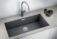 Кухонная мойка Blanco Subline 800-U 523145 Белая искусственный камень (литьевой мрамор) встраиваемый