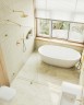 Душевая перегородка Maybah Glass MGD-259-3 790x1950 коннектор стена-стекло Золото стекло прозрачное