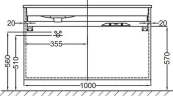 Тумба под раковину Jacob Delafon Vox 100 R EB2046-RA-N18 цвет Белый