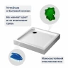 Душевой поддон из стеклопластика RGW SMC-C-W 80х80 12350188-0101 цвет Белый