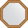 Зеркало Evoform Octagon 74х74 BY 3762 в багетной раме - Медный эльдорадо 73 мм стекло