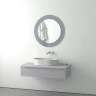Зеркало Evoform Double d80 BY 0315 на стеклянном основании - цвет Графит