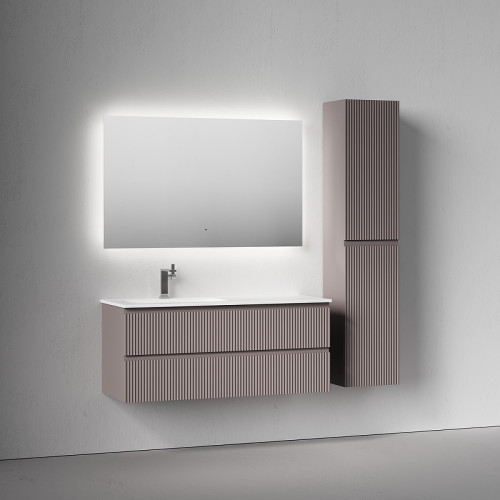 Тумба под раковину Sancos Snob R 119,5 SNR120LSM подвесная цвет Doha Soft