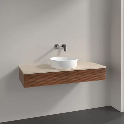 Тумба под раковину Villeroy&Boch Antao 120 L10113HM подвесная с подсветкой цвет Warm Walnut