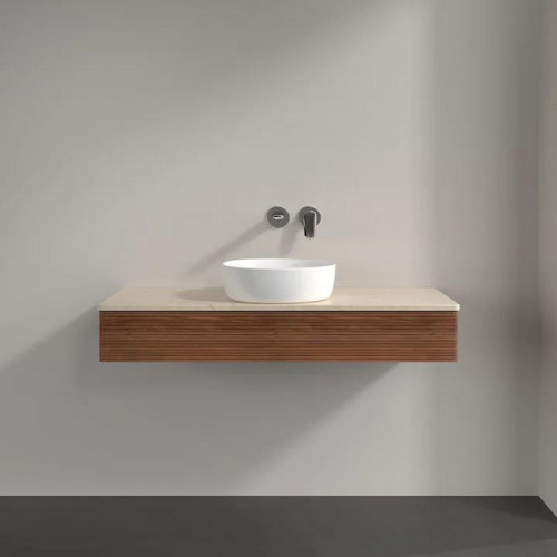 Тумба под раковину Villeroy&Boch Antao 120 L10113HM подвесная с подсветкой цвет Warm Walnut