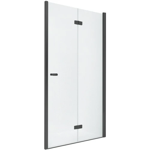 Душевая дверь New Trendy New Soleo Black 90 R D-0224A профиль Черный стекло прозрачное