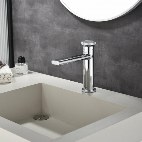 Смеситель для раковины Black&amp;White Gravity GF-7107-С 7107C цвет Хром