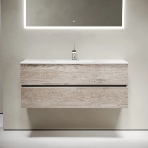 Тумба под раковину Sancos Urban 120 UR120-1EG подвесная Дуб Галифакс натуральный МДФ / ЛДСП