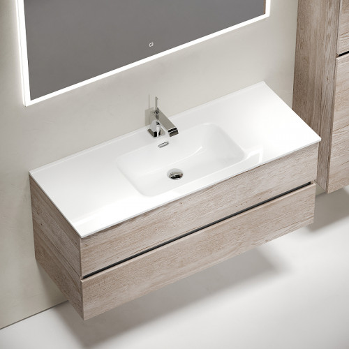 Тумба под раковину Sancos Urban 120 UR120-1EG подвесная Дуб Галифакс натуральный МДФ / ЛДСП