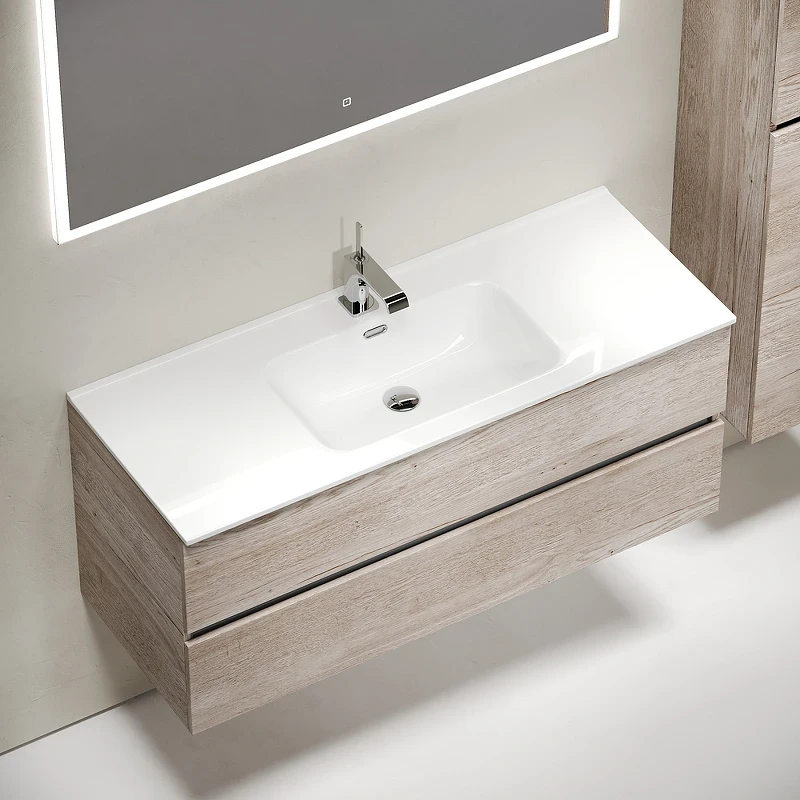 Тумба под раковину Sancos Urban 120 UR120-1EG подвесная Дуб Галифакс натуральный МДФ / ЛДСП