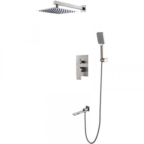 Душевая система Gappo G7199-20 Сатин нержавеющая сталь встраиваемый