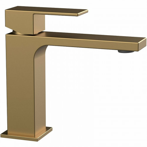 Смеситель для раковины Vincea Cube VBF-1C01BG Брашированное золото латунь