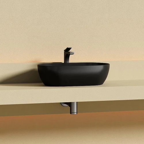 Раковина-чаша Ceramicanova Twist CN12001MB Черная матовая
