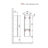 Шкаф пенал Raval Welto 33 Wel.04.120/P/BRS/RL подвесной цвет Светло-коричневый