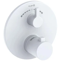 Смеситель для душа Kludi Nova Fonte Puristic 208105315 с термостатом Белый матовый