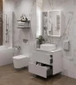Столешница под раковину Aquanet Flat 70 345763 цвет Мрамор