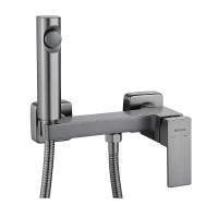 Гигиенический душ со смесителем Shevanik S96T S9605T-1 цвет Оружейная сталь