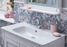 Тумба с раковиной Aquanet Селена 105 233695 Белая Патина серебро МДФ / ЛДСП