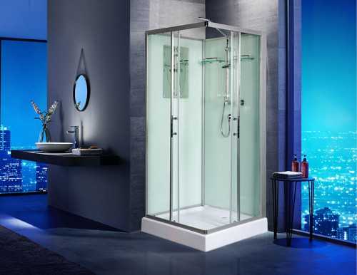 Душевая кабина WeltWasser WW500 Laine 801 80x80 10000003258 профиль Хром стекло прозрачное