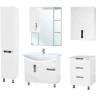 Шкаф пенал Bellezza Лагуна 35 L 4622107002013 Белый МДФ / ЛДСП