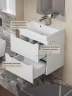 Тумба с раковиной Uperwood Tanos 70 291020226 подвесная цвет Белый матовый