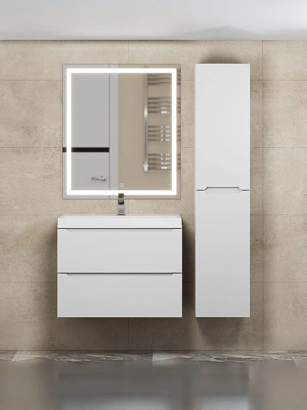 Тумба с раковиной Uperwood Tanos 70 291020226 подвесная цвет Белый матовый