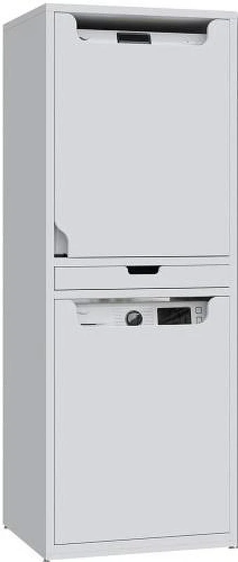Шкаф пенал Creavit 72 CM2070.01.BB над стиральной машиной цвет Белый