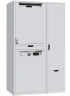 Шкаф пенал Creavit 72 CM2070.01.BB над стиральной машиной цвет Белый