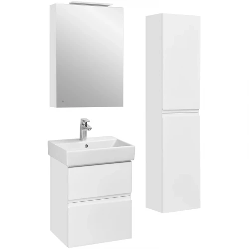 Зеркальный шкаф Roca Oleta 50 R A857644501 с подсветкой Белый матовый