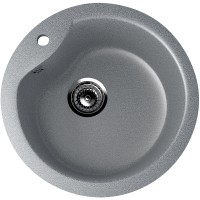 Кухонная мойка Ulgran Classic U-102-309 Темно-серая искусственный камень (литьевой мрамор) встраиваемый