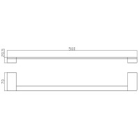 Полотенцедержатель Rav Slezak Nil NLA0701/50Z Золотистый