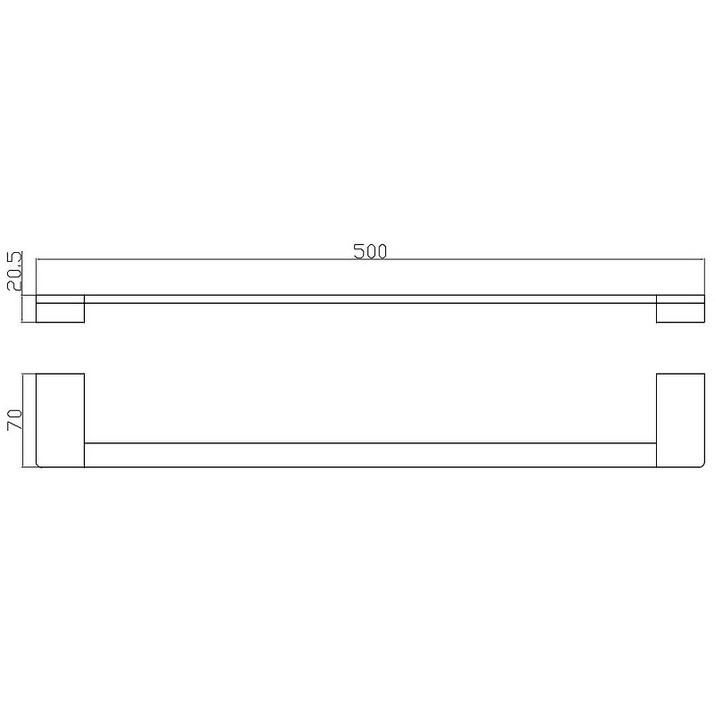 Полотенцедержатель Rav Slezak Nil NLA0701/50Z Золотистый