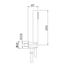 Душевой гарнитур Webert Shower Set AC1046010 Золото глянцевое латунь на стену