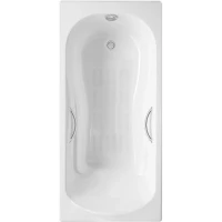 Чугунная ванна Delice Haiti Luxe 170x80 DLR230638R-AS с отверстиями под ручки с антискользящим покрытием