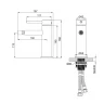 Смеситель для биде Wonzon & Woghand Stick WW-88339017-BN цвет Брашированный никель