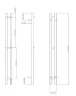 Электрический полотенцесушитель Comfysan Alto-K EC-2 120х8 018740 цвет Золото