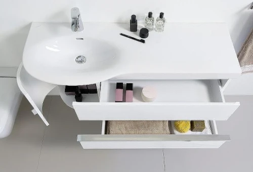 Мебельная раковина Laufen Palace New 120 L 8.1670.6.000.104.1 Белая