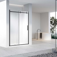 Душевая дверь Vincea Como-N 160 VDS-4CN160CLB профиль Черный стекло прозрачное