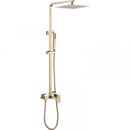 Душевая система Abber Daheim AF8220G Золото матовое латунь на стену