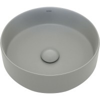 Раковина-чаша AQUAme 36 AQM5012MFG Светло-серая матовая фаянс накладная