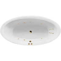 Акриловая ванна Excellent Lumina 190x95 WAEX.LUM19.LINE.GL с гидромассажем