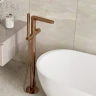 Смеситель для ванны WasserKRAFT Paar 8821 Розовое золото латунь на пол