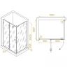 Душевой уголок RGW Stilvoll SV-040B 120х90 353204029-24 профиль Черный стекло матовое-сатинат
