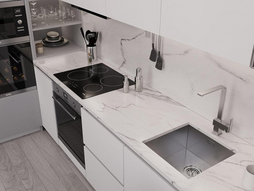 Кухонная мойка Oulin 44 OL-F101 цвет Сатин