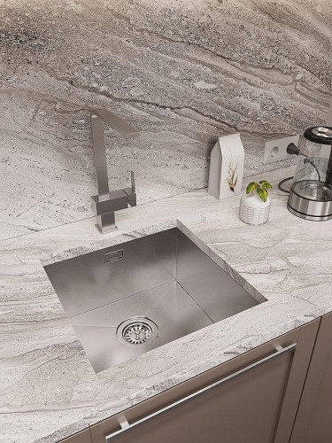 Кухонная мойка Oulin 44 OL-F101 цвет Сатин